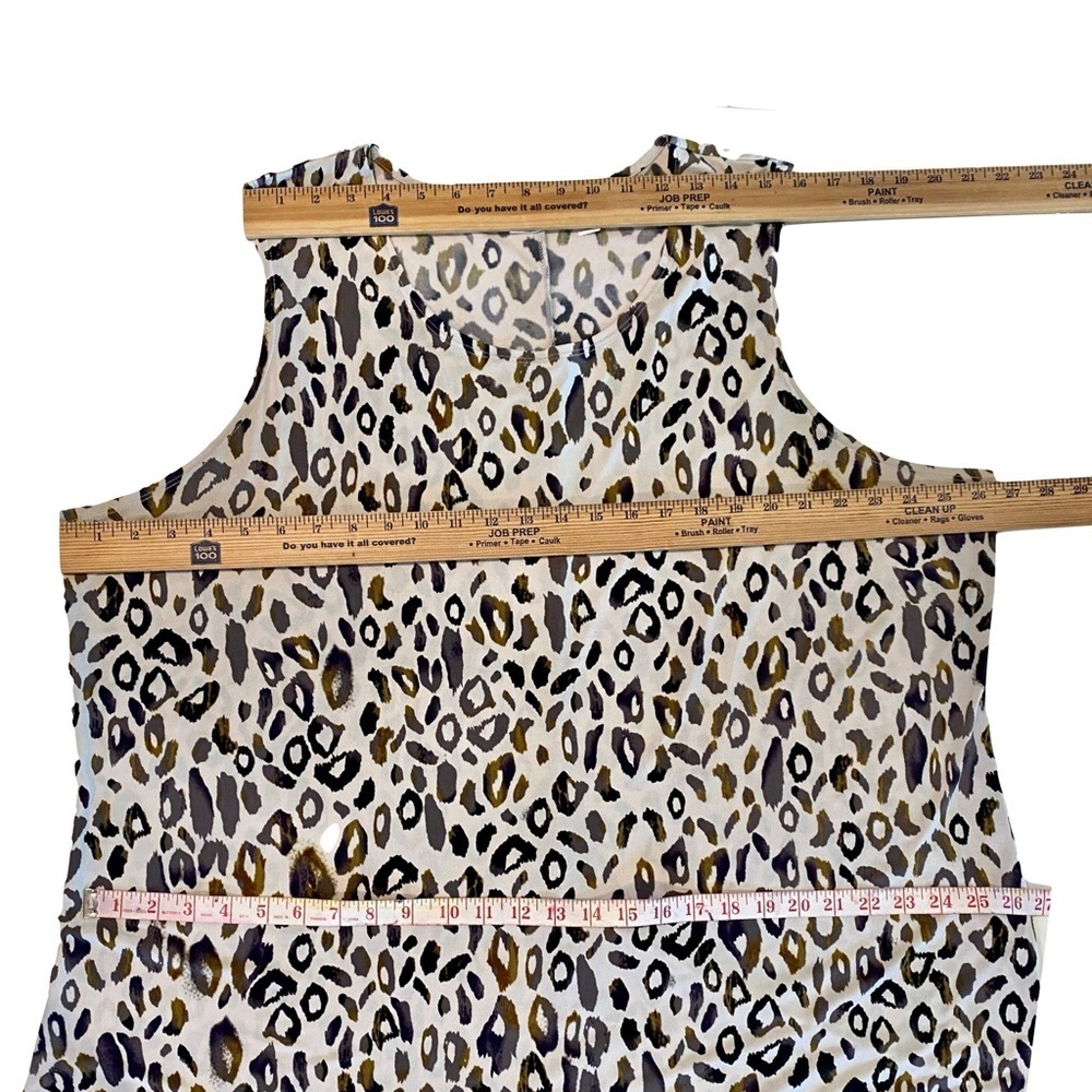 Attitudes by Renee Unstructured Stretchy Animal Print Maxi Dress - Size 3X - Picture 7 of 8